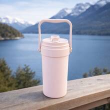 1pc 24oz/27oz/30oz Stainless Steel Insulated Tumbler With Handle And Lid, Large Capacity Handheld Coffee Mug, Keeps Drinks Hot And Cold, Reusable Travel Cup, Perfect Gift For Mother's Day, Birthday, Office And Daily Use - Multicolor - View 16