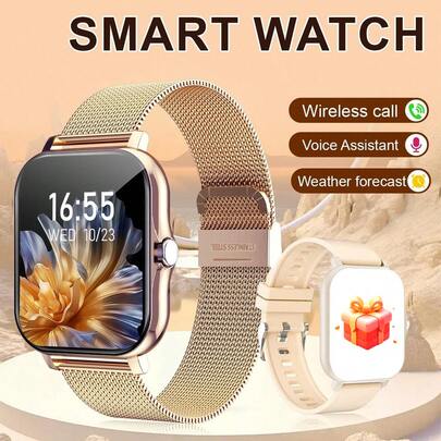 Smart Watch, Wireless Calling /Dial, Multi -Sport Mode, Calling Reminder And Rejection,Information Reminder,SMS Reminder,For IPhone/Andriod