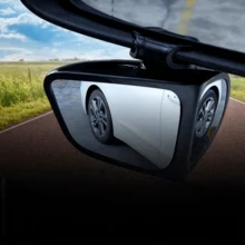 360° Adjustable Front & Rear Blind Spot Mirror, High-Definition Wide Angle View With No Blind Spots, Provides Multi-Directional Visibility For Reversing And Lane Changes - Blind Spot Assist Rearview Mirror - View 5