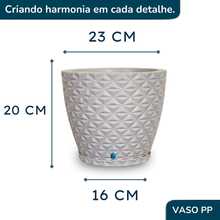 Diamond Model Plant Pot 20 Cm High - trắng - Xem 6