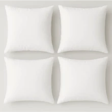 Pack Of 4 Extra Deep Filled Throw Pillow Inserts All Sizes Soft Cushion Pads For Home Decor Scatters Fillers Comfortable Support - White - View 9