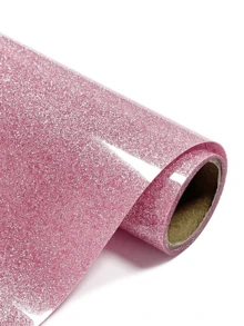 12 Solid Color Glitter Vinyl Sheets, Sparkle Glitter Lettering Film, 30.5cm X 90cm / 12in X 3ft, DIY Pattern Heat Transfer Vinyl - Multicolor - View 11
