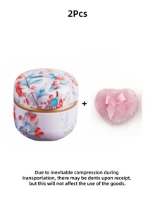 80g Set Includes 1 Mini Heart Shaped Makeup Sponge (No Loose Powder), 1 Powder Compact, Suitable For Bathing And Travel, Perfect Gift For Valentine's Day, Christmas, Eid, Holidays And Halloween, Listed In Holiday Gift Guide And Halloween Candy Box. Set Contains Mini Sponge And Powder Compact, Mother's Day Gift, Bedroom Essential, Travel Product - Multicolor - View 15