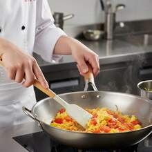 19-Piece Silicone Kitchenware Set With Storage Bucket, Cutlery, Knives, Wooden Handles, Daily Kitchenware, Vegetable And Meat Cutting Board Included. - Watermelon Pink - View 4