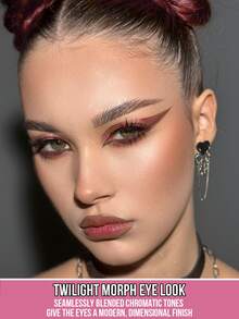 MISSLYN-COSMO GLOW! Chameleon Eyeliner Liquid, Metallic Tones, Color-Changing, High Pigmentation, Multi-Color Gel Eyeliner, Smudge-Proof, Waterproof, Long-Lasting, Sweat-Resistant, Branded Makeup, Face Painting Cosmetics, Suitable For Women And Girls, Winter Essential, Y2K Style, Fashion Versatile, Great Birthday Gift, Valentine's Day Gift, Party Essential, New Year Gift, Best Color, Vegan And Cruelty-Free - 04 Sunkissed Glam - 查看 2