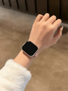 1条中国风花卉金属表带，兼容38/40/41/42/44/45/46/49mm表带，适用于Ultra/SE/Series 10/9/8/7/6/5/4/3/2/1 - 玫瑰金 - 查看 2