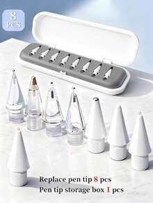 2026 Upgraded Replacement Nibs, Compatible With Apple Pencil Pro, Fine Metal Nibs Compatible With Apple Pencil 2nd Gen And 1st Gen/Apple Pencil USB-C, Wear-Resistant And Precise, Nib Set, Gift Box Packaging, Suitable For Gifting To Mothers, Family, Friends On Birthdays, Holidays, Etc. - Multicolor - View 23