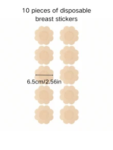 1 Pair Double-Sided Reusable Self-Adhesive Bra Pads, Thickened Invisible Bra Inserts, Waterproof For Swimming - Multicolor - View 9