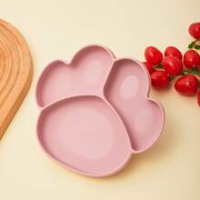 1pc Baby Silicone Suction Plate With Compartments, Infant Toddler Feeding Dish, Anti-Slip Divided Plate, Dishwasher Children Tableware Set - Multicolor - View 10