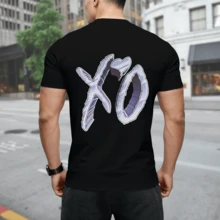 After Hours Til Dawn Fm Music Album Men's And Women's Short Sleeved Cotton Sportswear Hoodies Hip Hop Rock Top Singer The Weeknds Hoodie T-Shirt Men's Top - màu đen - Xem 3