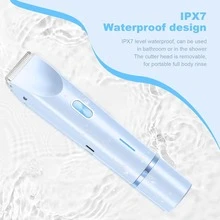 2025 Womens Shaver Dual-Head Bikini Trimmer For Women 2-In-1 Women's Body Shaver USB Charge Waterproof Painless Electric Razors For Silk Skin (Pink) - 淺藍色 - 查看 8