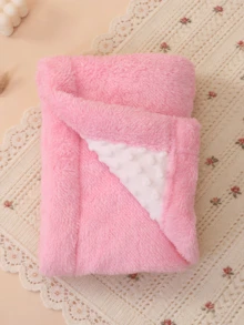 1pc Soft & Cozy Plush Baby Blanket, Fluffy Stroller Blanket, Newborn Christening/Birthday Gift, Unisex, Oeko-Tex Certified - Multicolor - View 10