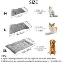 Multi-Size Thick & Warm Pet Bed Pad, Suitable For Dogs, Cats, Squirrels, Hamsters, Rabbits And Other Small/Medium/Large Pets, All Season Use - Grey - View 14