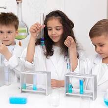 Blouse de médecin pour enfants – Blouse médicale en coton pour enfants, blouse de médecin, blouse de laboratoire, blouse d'écolier, convient aux enfants, costume de cosplay - 6-8 ans - Voir 5