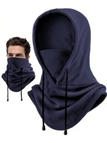Ski Mask Balaclava For Women Men, Fleece Face Winter Masks Windproof Hooded Scarf Hat Thermal Face Cover Neck Warmer - A - View 15