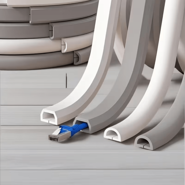 1 Roll 2m/78.74in Self-Adhesive Cable Sleeve - Wall And Floor Cable Management System, Easy Installation, Concealed Cable Solution, Minimalist Cable Duct, Soft Cable Cover