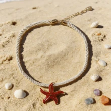 Collar exagerado con colgante de estrella de mar, estilo playa y océano - collar de estrellas de mar - Ver 10