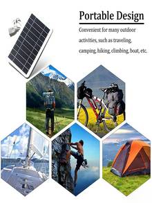 Carregador Solar Monocristalino 5V2W, Bateria Portátil Solar, Sensível, Alta Taxa de Conversão, Carregamento Eficiente, Projetado para Atividades ao Ar Livre como Viagens e Camping, Presente Atencioso para Amigos e Família - Multicolorido - Visão 10