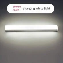 1个LED人体感应灯，USB充电，磁吸式灯带，适用于橱柜、衣柜、卧室，可作夜灯，暖光/白光，3种色温可调 - 多色 - 查看 10