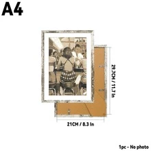 A3/A4/30x40厘米复古相框 | 可挂墙或摆放在桌面 | 家居装饰艺术海报相框，黑色/白色/棕色/木色可选 - 彩色 - 查看 22