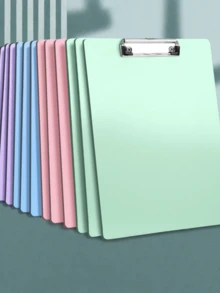 2pcs A4 Writing Pad Board, File Folder Clipboard, Office Supplies Writing Board Clip - Multicolor - View 2