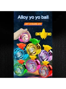 1个合金悠悠球，入门级专业悠悠球，减压玩具，适合家庭、办公室、休闲场所、校园等场合。 - 彩色 - 查看 8