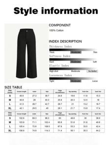 Jeans eleganti e casual di colore nero, con bottoni, tasche e zip, adatti per uso domestico, appuntamenti, San Valentino e uso quotidiano - nero - Visualizzare 2