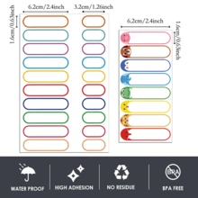 40pcs Daycare Labels, Waterproof Baby Name Labels, Washable Bottle Labels, Reusable Self-Adhesive Label Stickers, Waterproof Writing (Includes 8pcs Animal Labels) - Solid Color (includes 8 Piggy Baby Bottle Labels as a Gift) - View 2