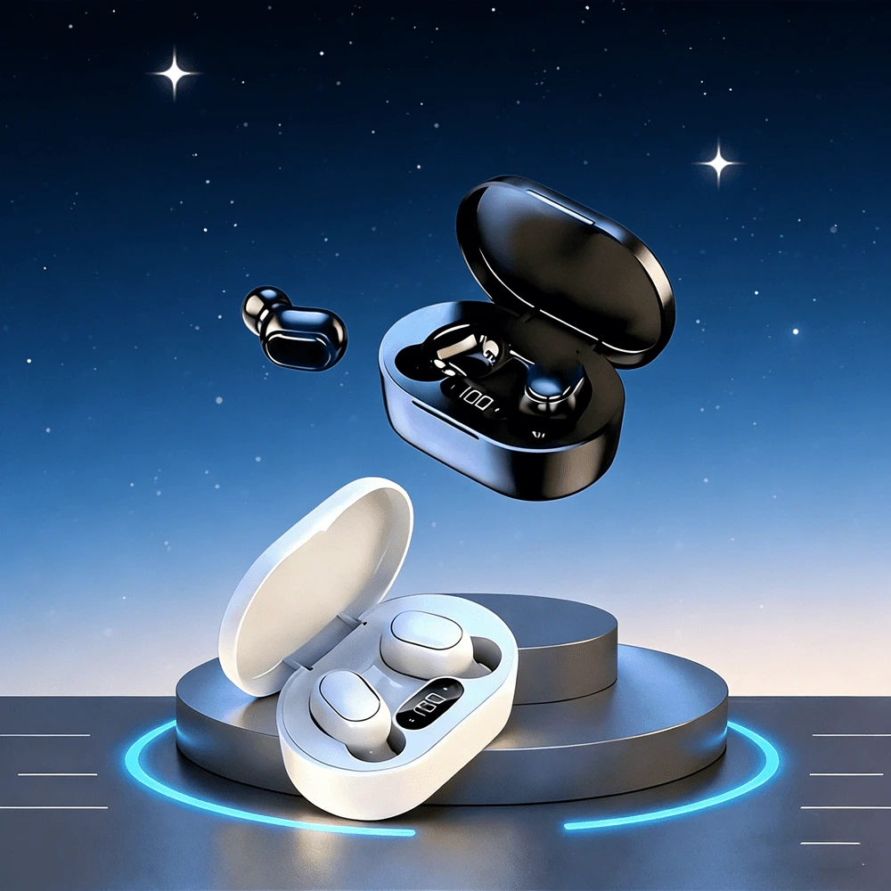 E7s TWS 游戏耳机 蓝牙耳机 耳塞式蓝牙耳机 无线助听器运动耳塞 HiFi 耳机 - 彩色 - 查看 1