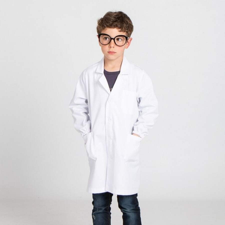 Blouse de médecin pour enfants – Blouse médicale en coton pour enfants, blouse de médecin, blouse de laboratoire, blouse d'écolier, convient aux enfants, costume de cosplay
