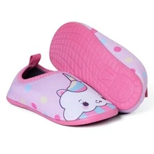 Children's Water Shoes Sizes 17-32, Non-Slip Neoprene, Easy To Put On, Beach, Pool, Park, Water, Sand, Club, Flexible - Hồng - Xem 13