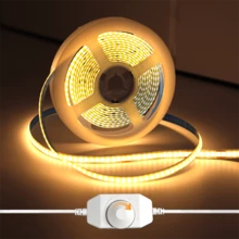 1条5V COB LED灯带，USB接口，可弯曲，暖光可调光，适用于房间、电视、镜子、橱柜等，可粘贴安装，也可用于电视背光、家居装饰、装饰照明等。这款灯带可弯曲设计，可调光，可调节亮度。 - 暖光 - 查看 1