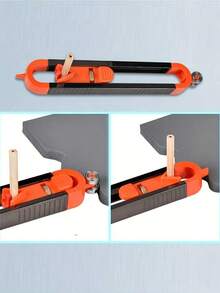 1 Set Woodworking Measuring Ruler Kit, Includes Contour Gauge With Lock And Adjustable Asymmetrical Curve Precision Measuring Tool - One Size Fits All - View 3