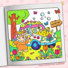 1 cuốn sách tô màu dành cho người lớn, 40 trang, 190g, chủ đề "Sức mạnh của hoa" - Hình minh họa thú cưng dễ thương trong chuyến đi đường dài và thế giới thần tiên hoa lá, sách tô màu giúp giảm căng thẳng, món quà hoàn hảo cho mùa cưới, Ngày của Mẹ. - Sức mạnh của hoa - Xem 5