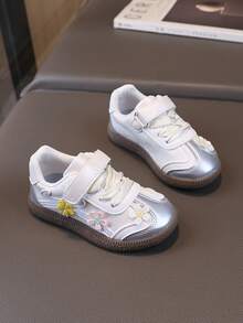 1 Pair High Quality Breathable Non-Slip Toddler Canvas Shoes, Children Sports Shoes - Beige - View 4