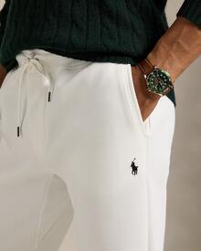 Polo Ralph Lauren Double-Knit Jogger Pant, Embroidered Logo Sweatpants - Men's - 白色 - 查看 2
