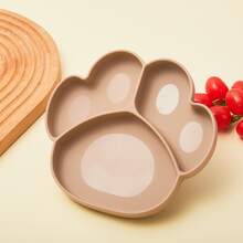 1pc Baby Silicone Suction Plate With Compartments, Infant Toddler Feeding Dish, Anti-Slip Divided Plate, Dishwasher Children Tableware Set - Multicolor - View 6