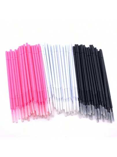 20pcs/Pack Random Color Disposable Micro Eyelash Brush Makeup Remover Cleaning Swabs, Eyelash Cleaning Sticks, Eyelash Growth Tools. Suitable As Valentine's Day And New Year Gifts.