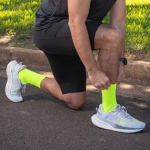 Adult Polyamide Running Socks With 3D Cuff, Breathable, Thermal Comfort, High Performance - 黑與白 - 查看 7