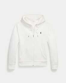 Polo Ralph Lauren Double-Knit Full-Zip Hoodie,Embroidered Logo Hoodie - Unisex - White - View 8