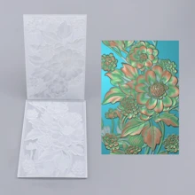 3D Gradient Flower Embossing Template, DIY Handmade Photo Album Card Making 3D Texture, Handcraft Embossed File Folder, Suitable For Handicraft Enthusiasts - Multicolor - View 1