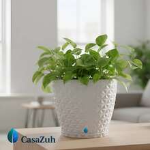 Diamond Model Plant Pot 20 Cm High - trắng - Xem 4
