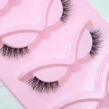 5 Pairs Of False Eyelashes, Beautiful Fairy Doll Cat Eye Simulation Extensions - 01 - 查看 5