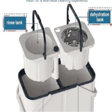 1 Large-Capacity Spin Mop And Bucket – For Big Homes & Deep Cleaning Days,4-Chamber System Separates Dirty & Clean Water, 2-GAL Heavy-Duty Design With Wheels & 6 Refill Mop Heads - White/Grey - A - 查看 4