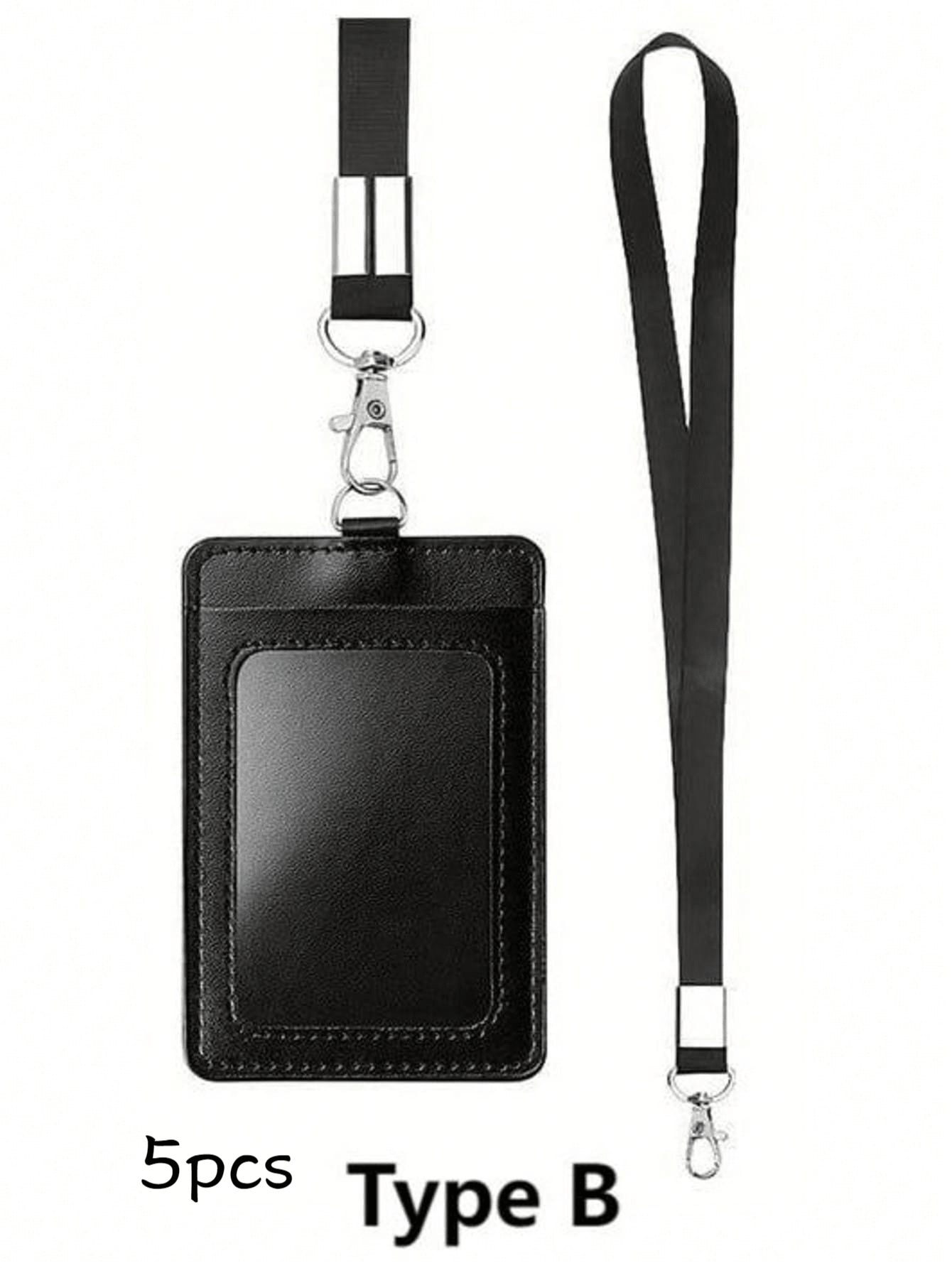 PU Leather Card Holder, Access Card Holder, Drawstring Lanyard Style ID Card Holder, Card Holder, Meal Card, Bus Card Storage Bag, Office Supplies, Card Storage, Stationery, Desktop Decor - Sets - View 11