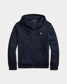 Polo Ralph Lauren Double-Knit Full-Zip Hoodie,Embroidered Logo Hoodie - Unisex - 藏蓝色 - 查看 8