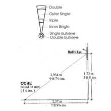 Juego de dardos de de 14 pulgadas, tablero de dardos de plástico, dardos de punta blanda, araña ultra delgada, decoración interior, juego de fiesta, juego portátil para exteriores - Multicolor - Ver 7
