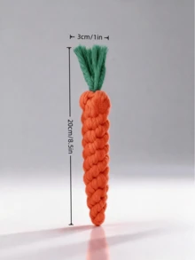 1pc Cotton Rope Woven Pet Toy, For Large, Medium And Small Dogs To Chew And Interact, Helps Teeth Cleaning, Random Color - New Colors - View 11