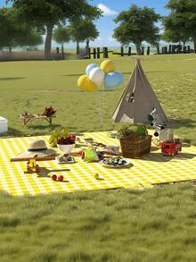 Esterilla de picnic para exteriores, colchoneta de camping portátil, alfombra de playa impermeable, esterilla para suelo de tienda, alfombra de césped impermeable, manta de viaje para juegos familiares para interiores y exteriores (tenga en cuenta la descripción de la imagen) - Modelo básico - Ver 7