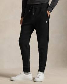 Pantalón jogger de punto doble Polo Ralph Lauren, pantalón de chándal con logotipo bordado - para hombre - Negro - Ver 3